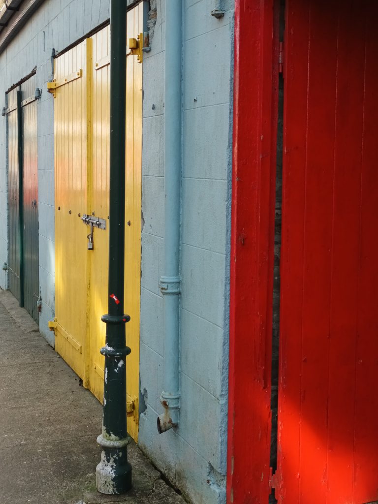 Coloured doors on Kent St, Clonakilty